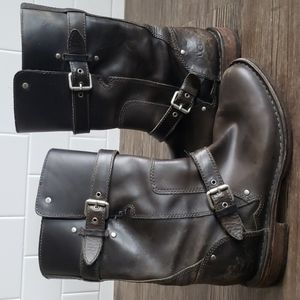 Black UGG Moto Boots